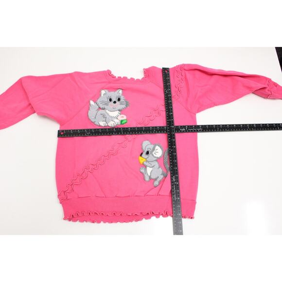 Vintage Kitty Cat and Mouse Sweatshirt Large - Picture 6 of 8
